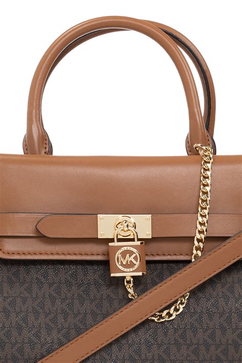 brown michael kors hamilton bag|michael kors hamilton bag measurements.